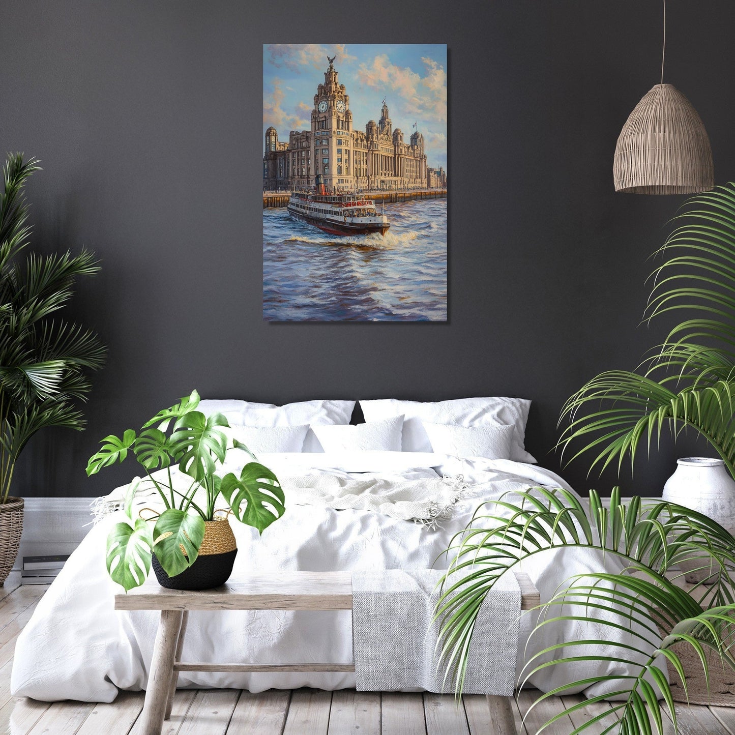 Liver Building Serenity Canvas