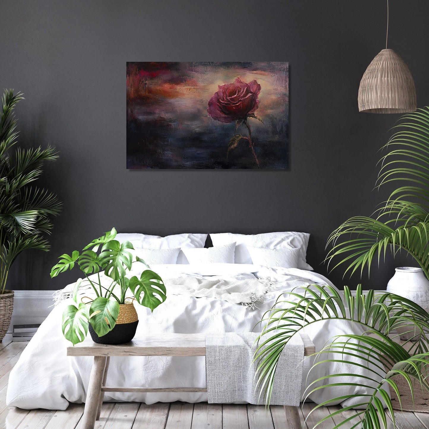 Twilight Rose Canvas