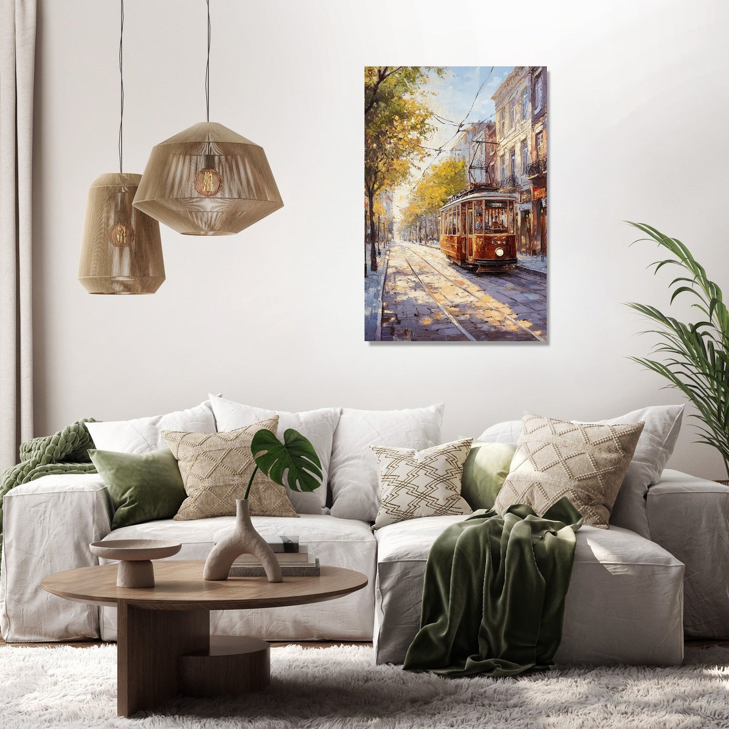 Nostalgic Tramway Canvas