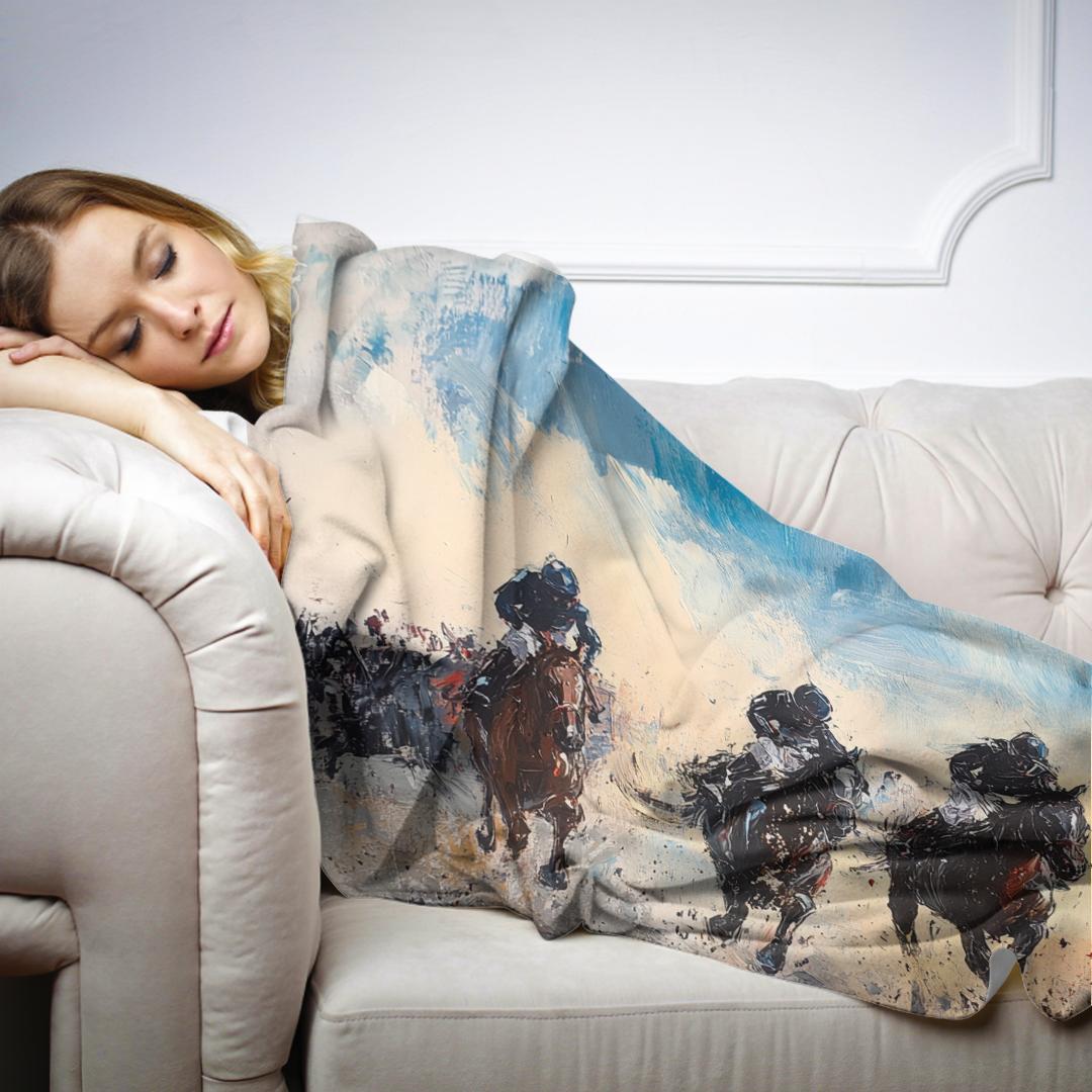 Galloping Glory Racing Blanket