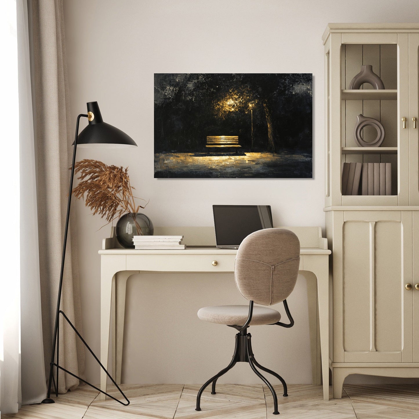 Bench of Echoes Canvas