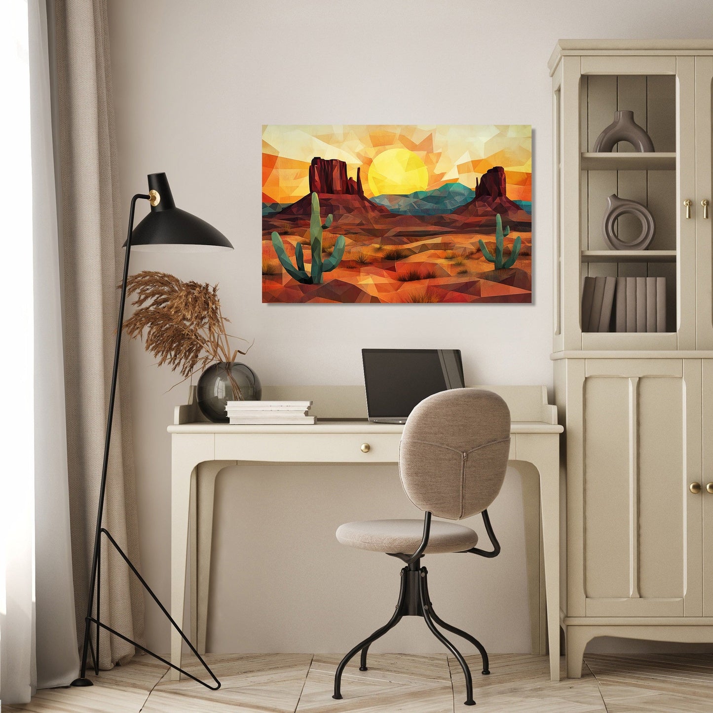 Geometric Wild West Canvas