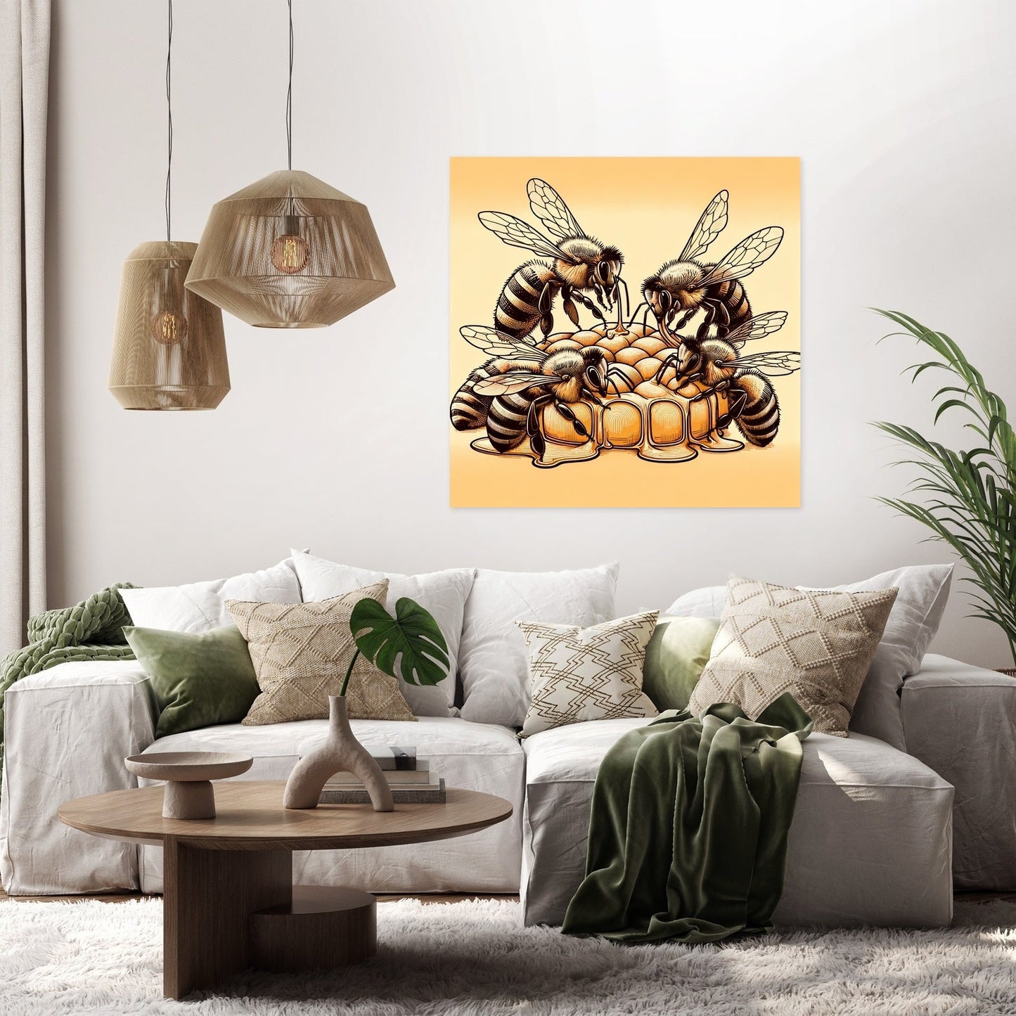 Honeyed Harmony Canvas
