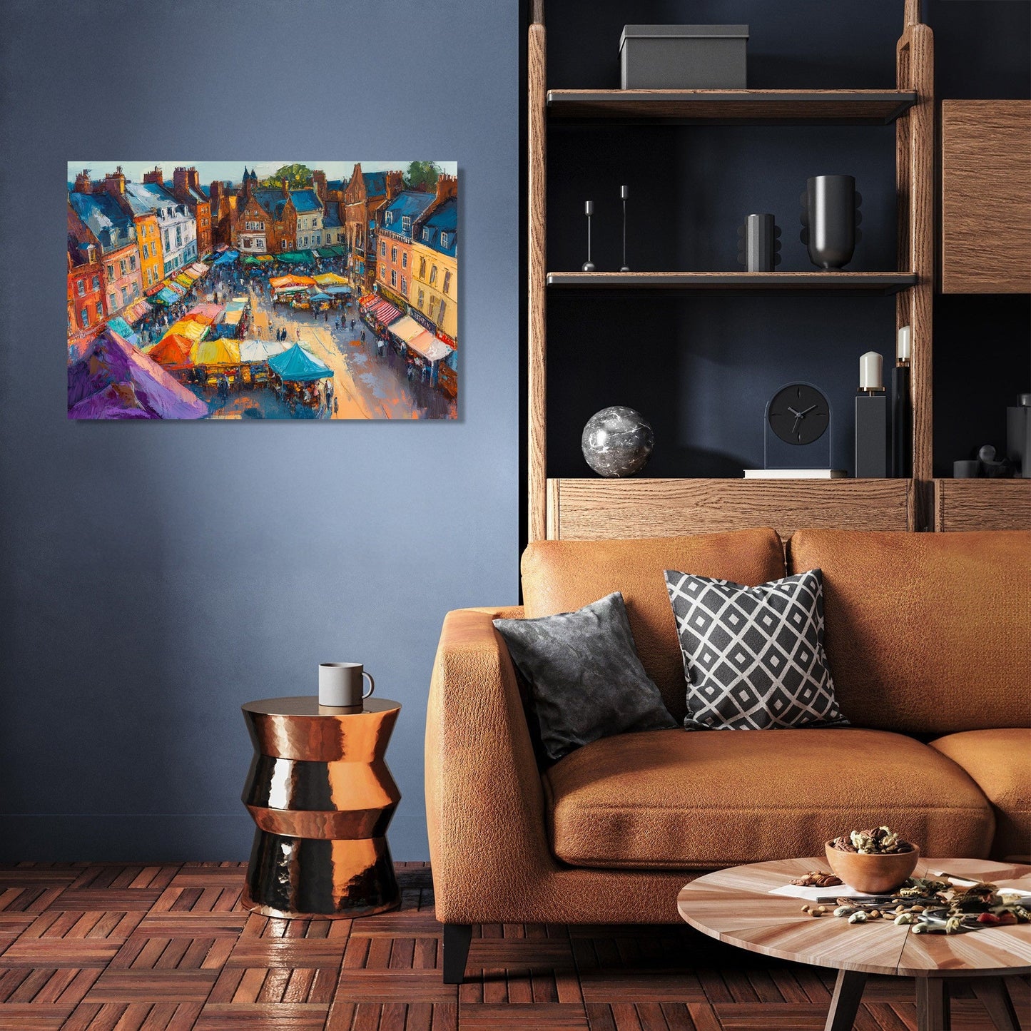 Norwich Market Sunset Canvas