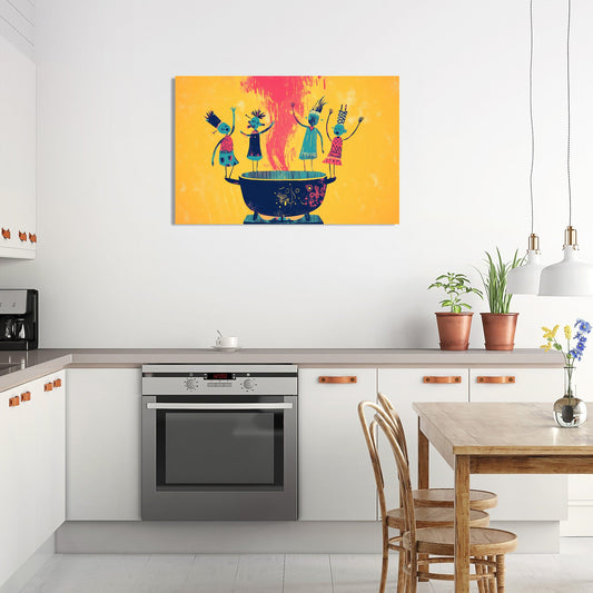 Dancing Steam Canvas