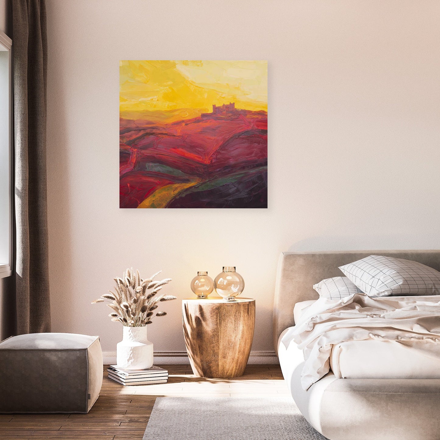 Yorkshire Castle Sunset Canvas