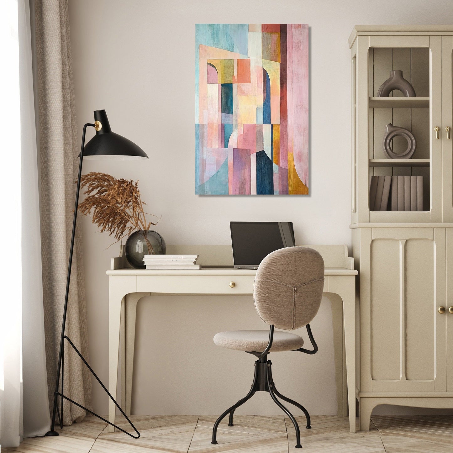 Subtle Geometry Harmony Canvas
