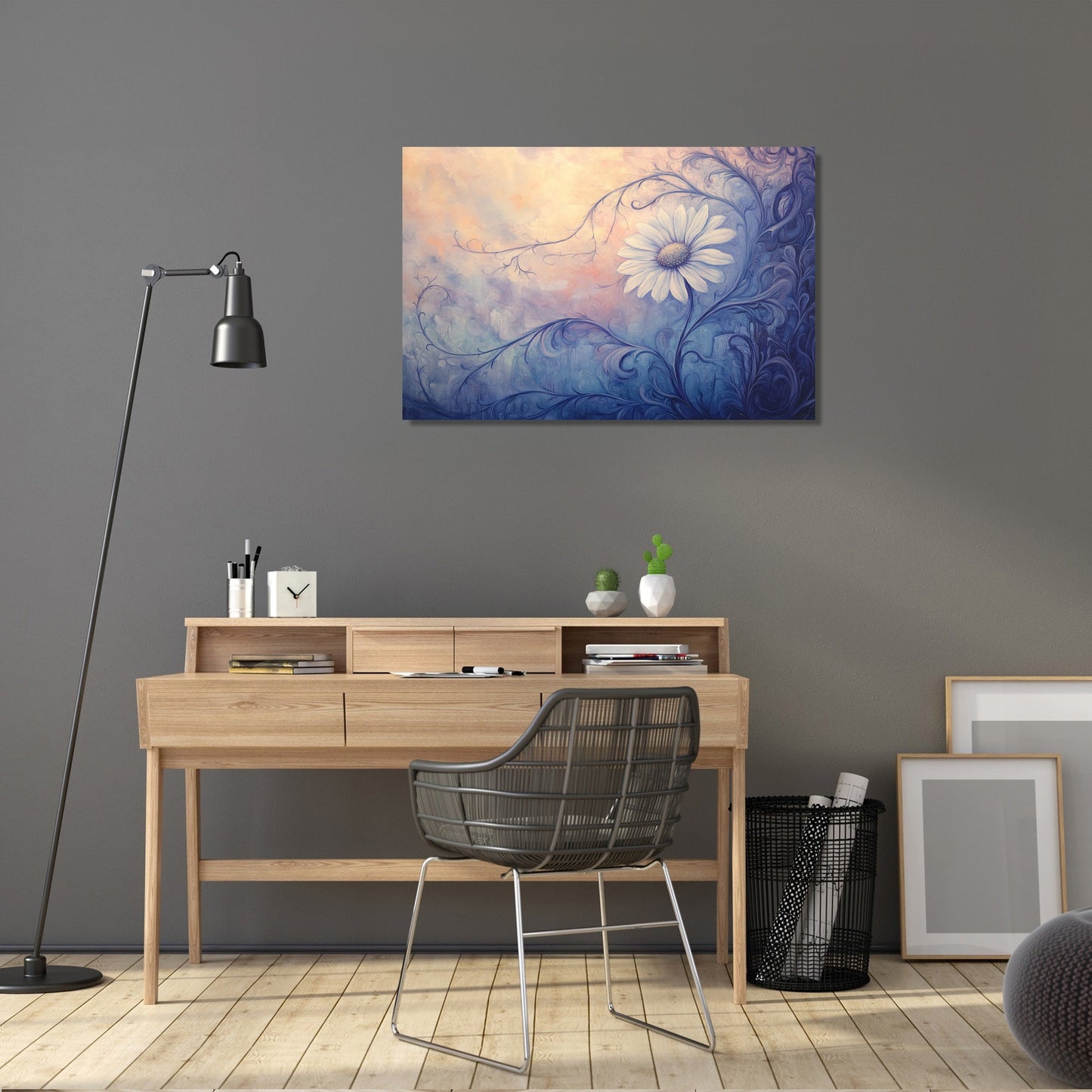 Melancholic Daisy Canvas