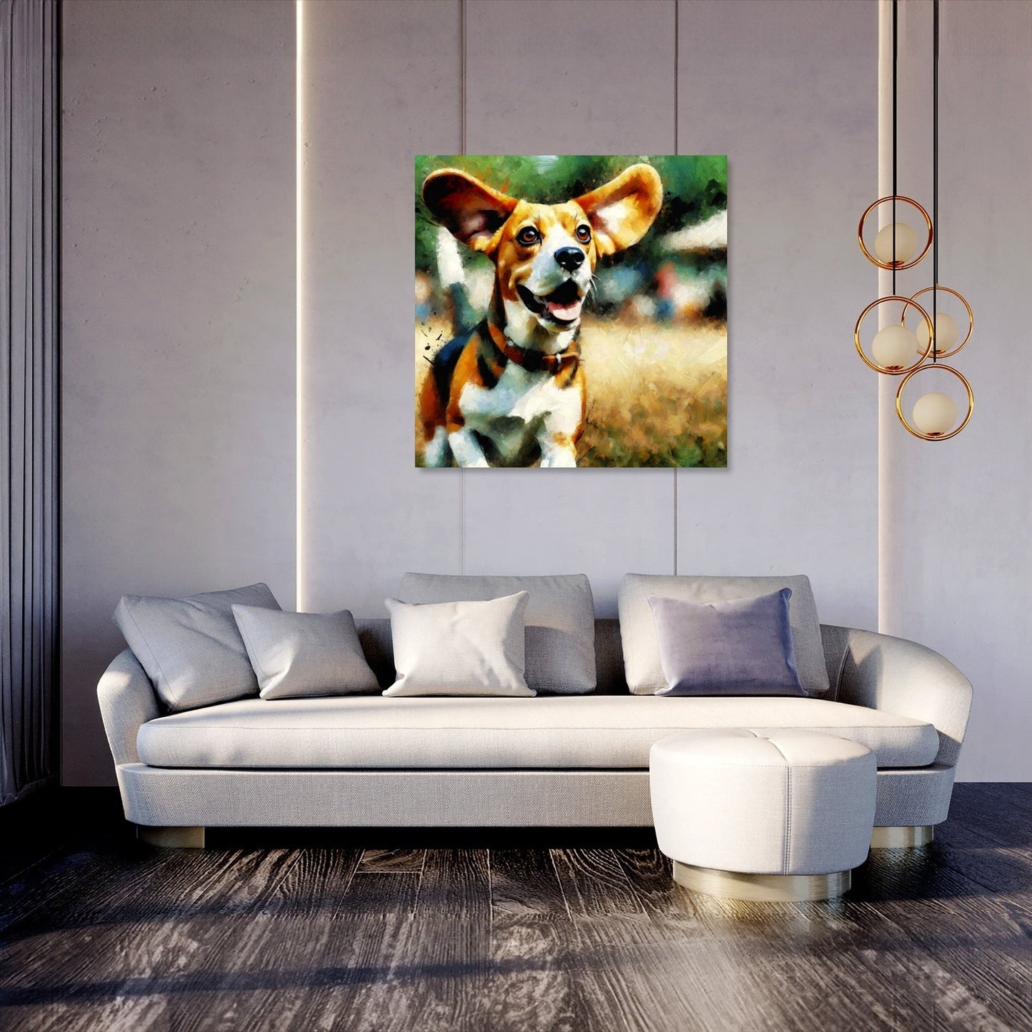 Joyful Beagle Escapad Canvas