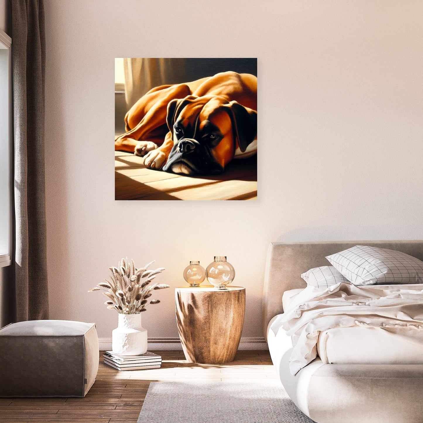 Boxer's Rest Peaceful Afternoon Canvas
