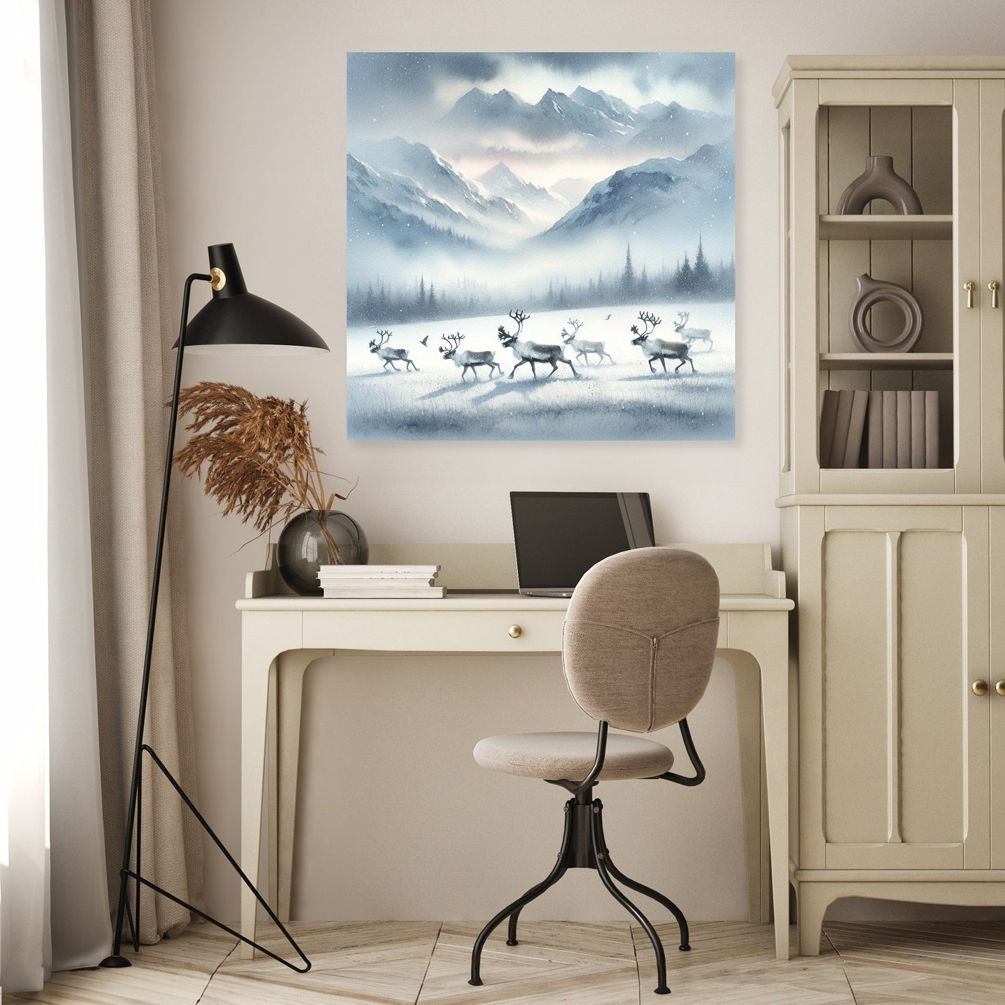 Reindeer Twilight Dance Canvas
