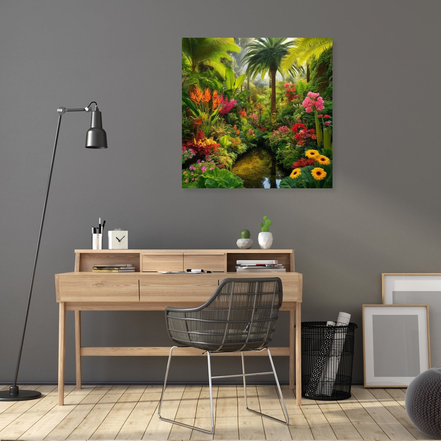 Tropical Garden Oasis Canvas