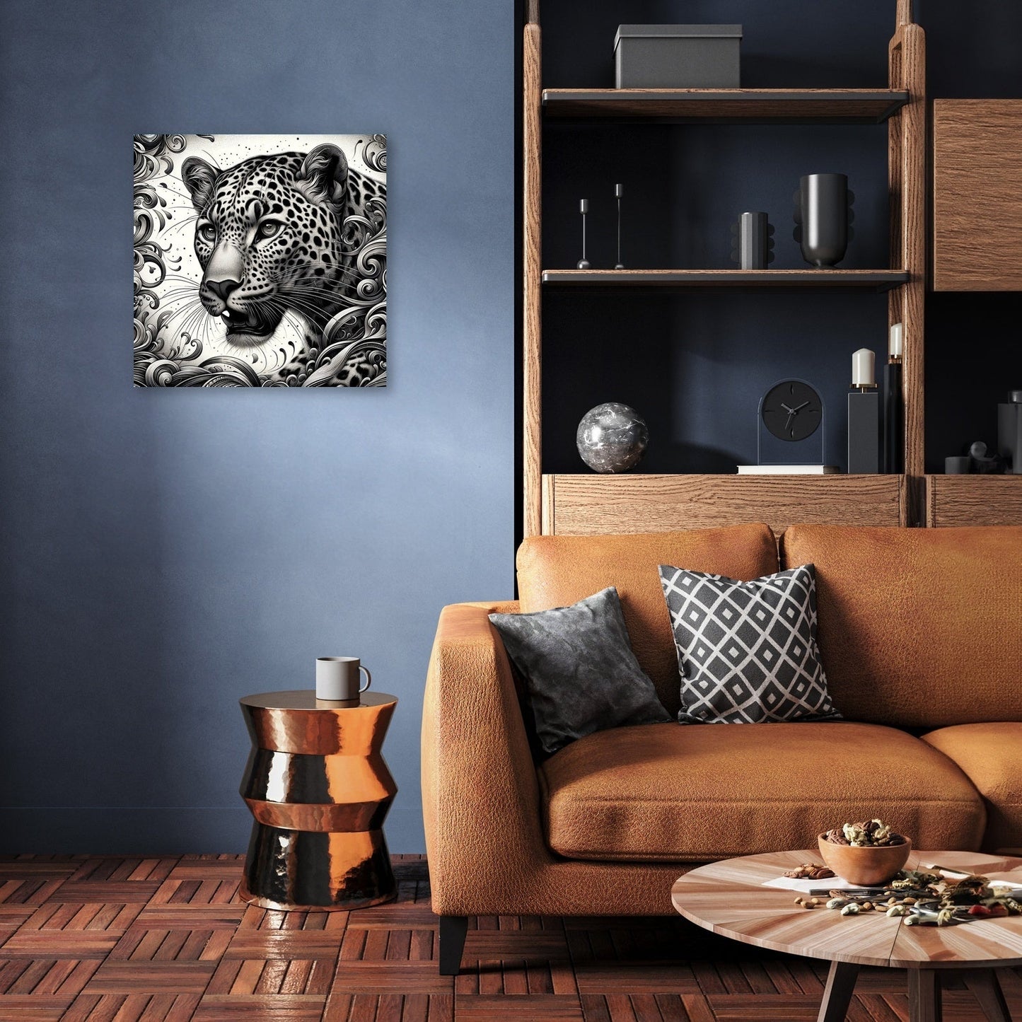 Leopard's Graceful Essence Canvas