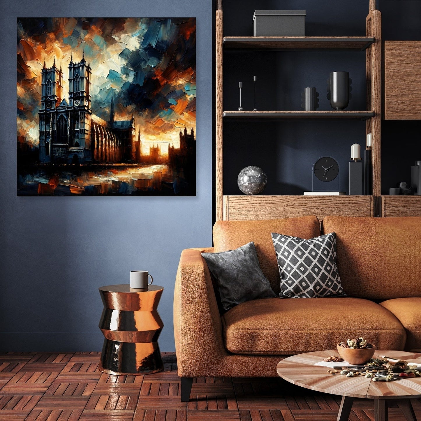 London's Abbey at Dusk Canvas