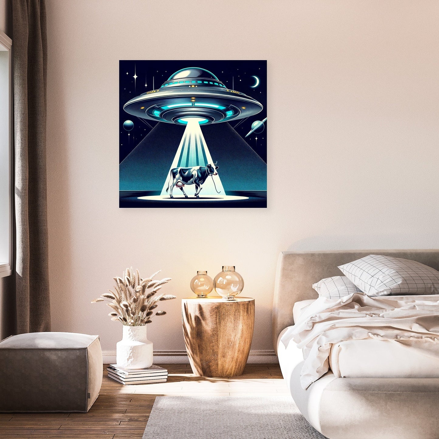 Futuristic Abduction Canvas