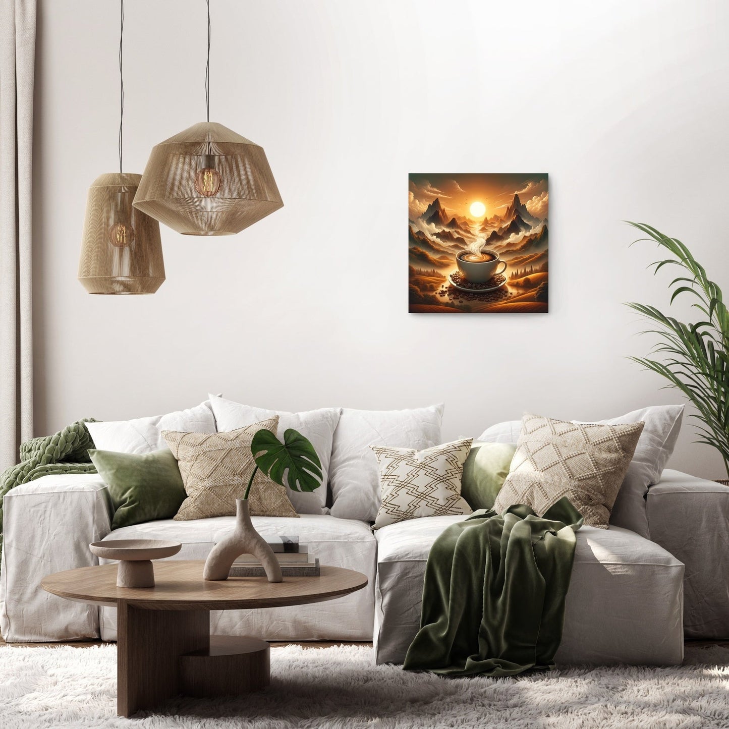 Coffee Dawn Vista Canvas