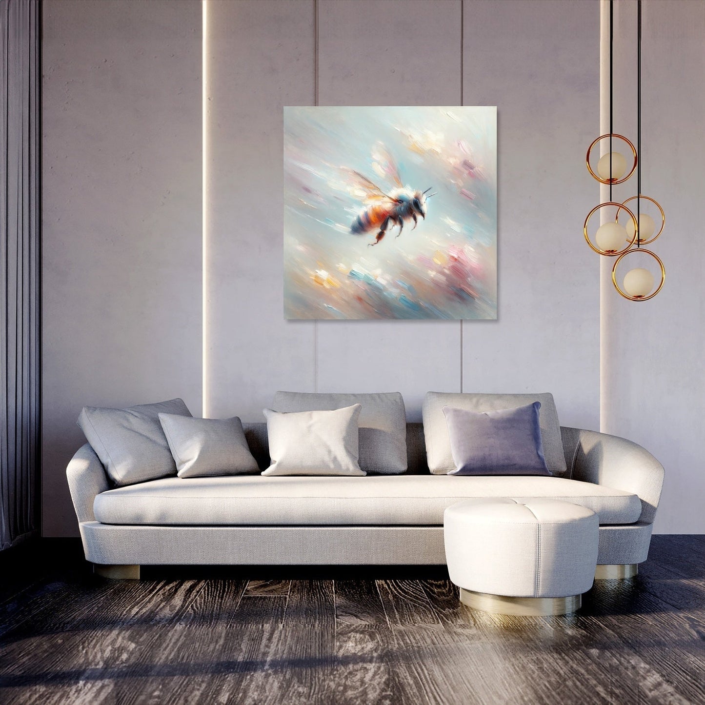 Ethereal Bee Flight Canvas