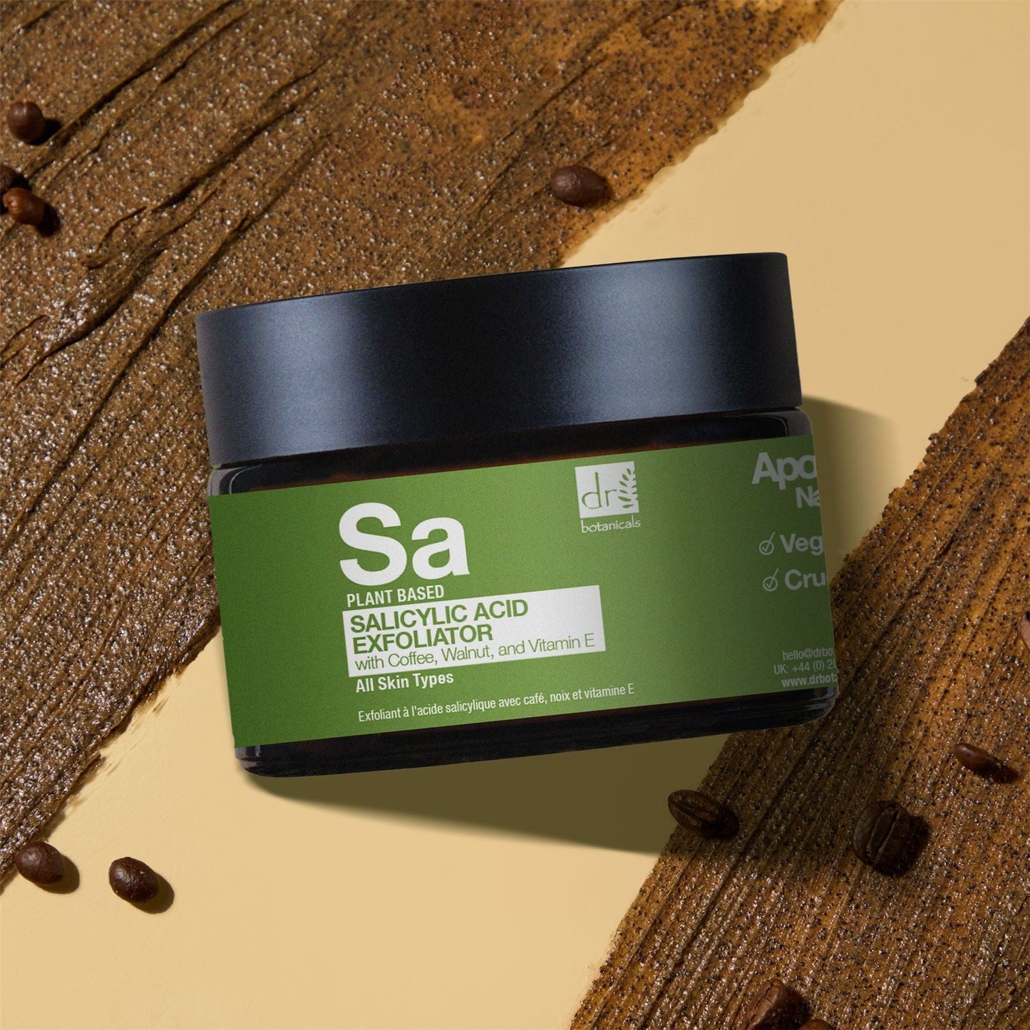 Salicylic Acid Exfoliator with Coffee, Walnut & Vitamin E 60ml