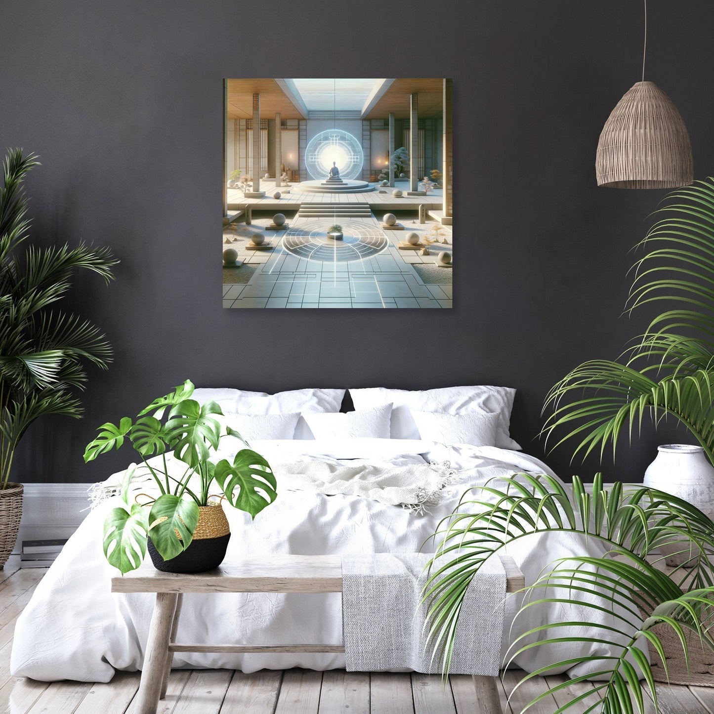 Serene Digital Zen Canvas