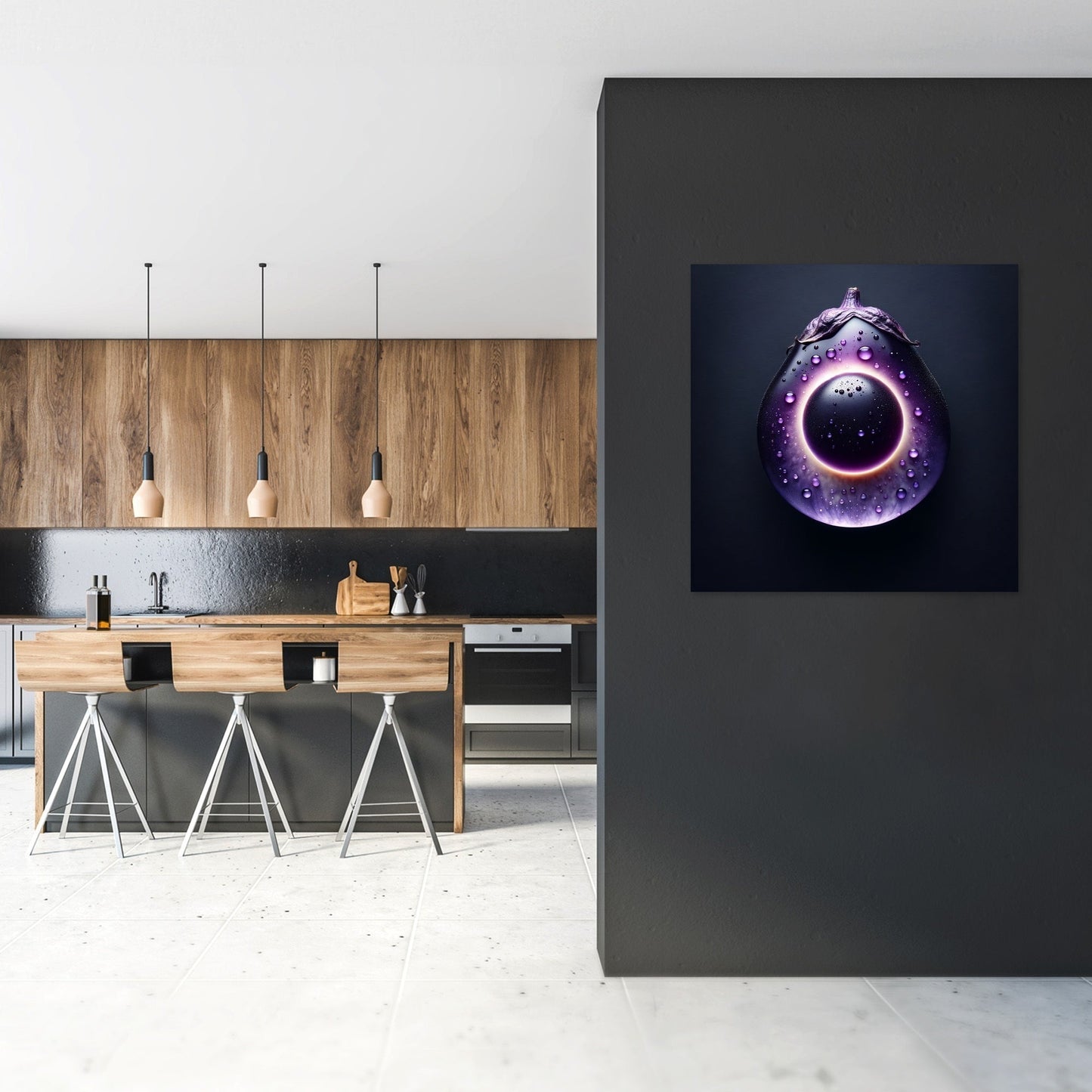 Eggplant Eclipse Canvas