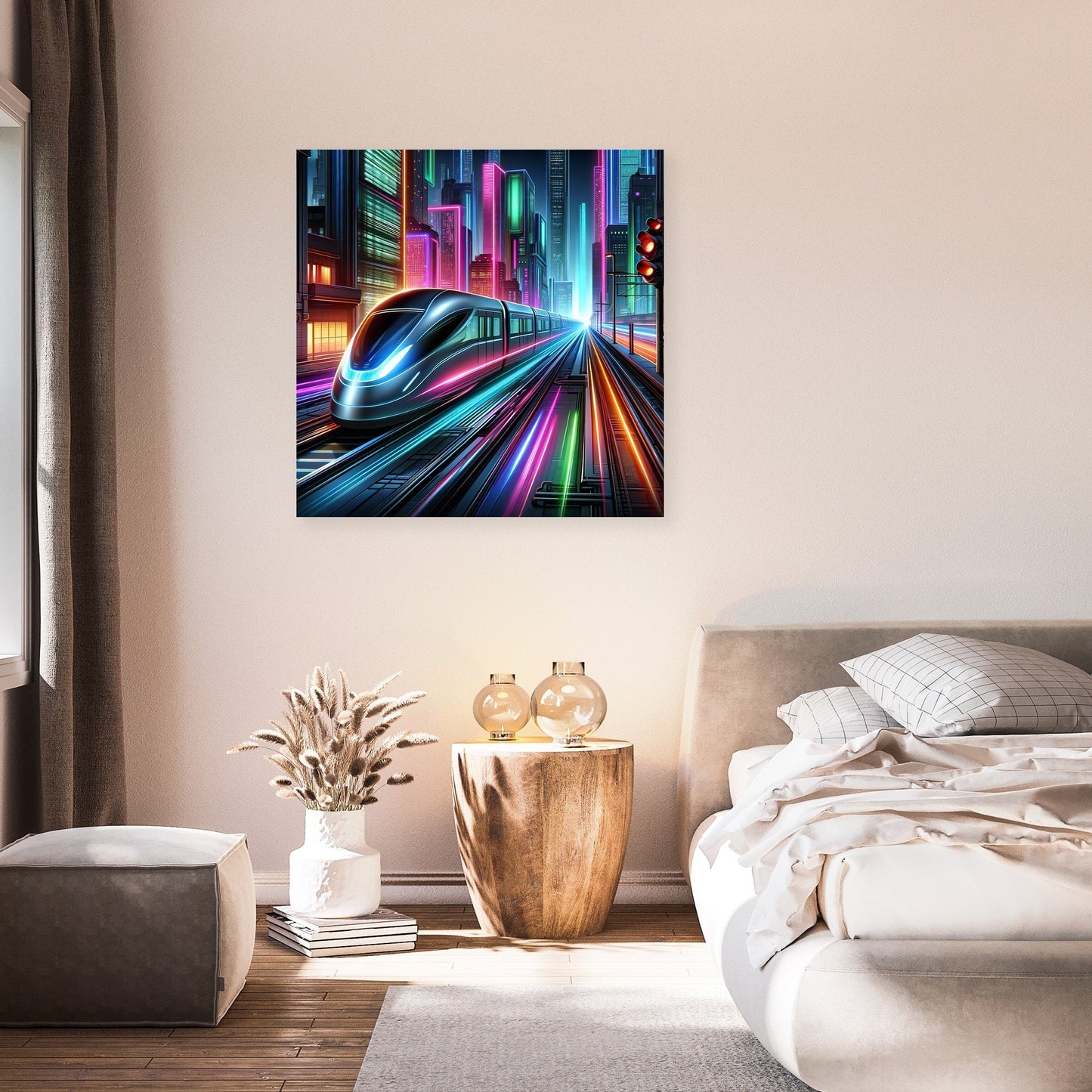 Neon Velocity Canvas