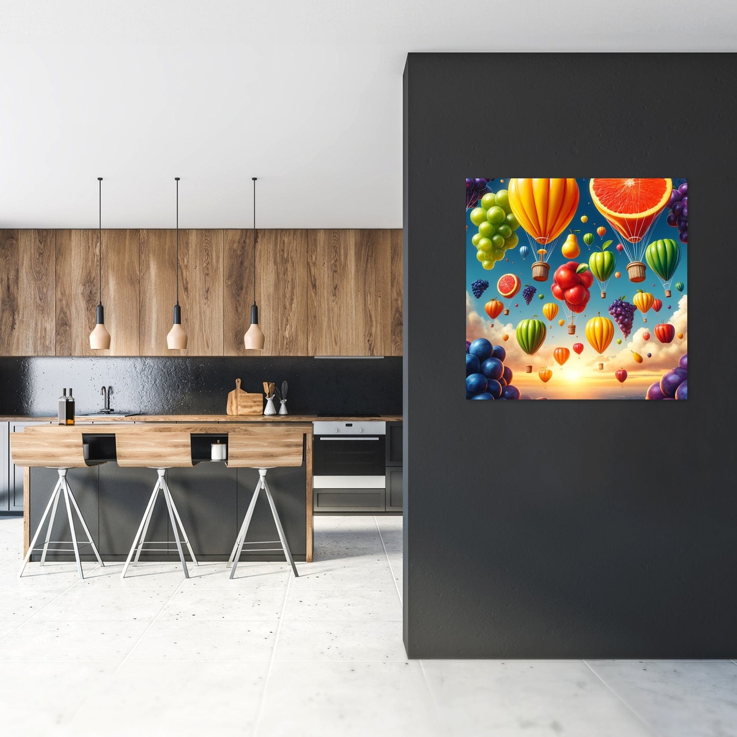 Fruit Balloon Festival Canvas