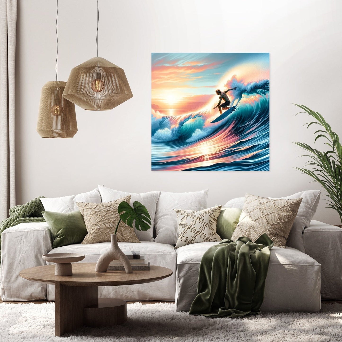 Sunrise Surf Canvas