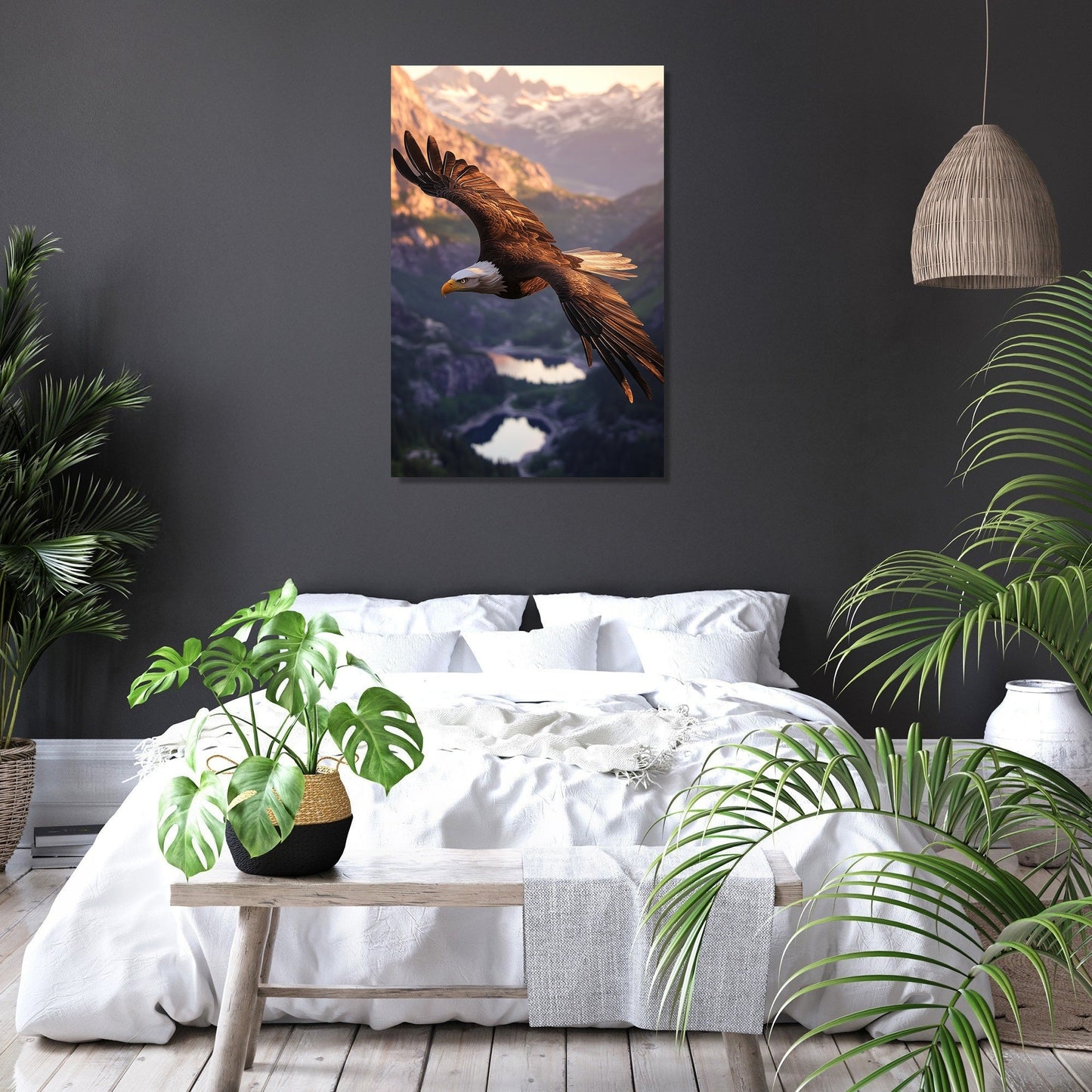 Majestic Eagle Dawn Canvas