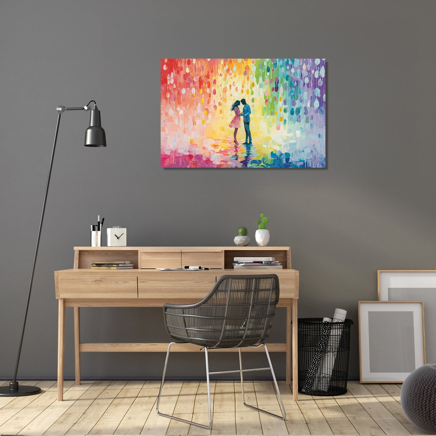 Colourful Rain Dance Canvas