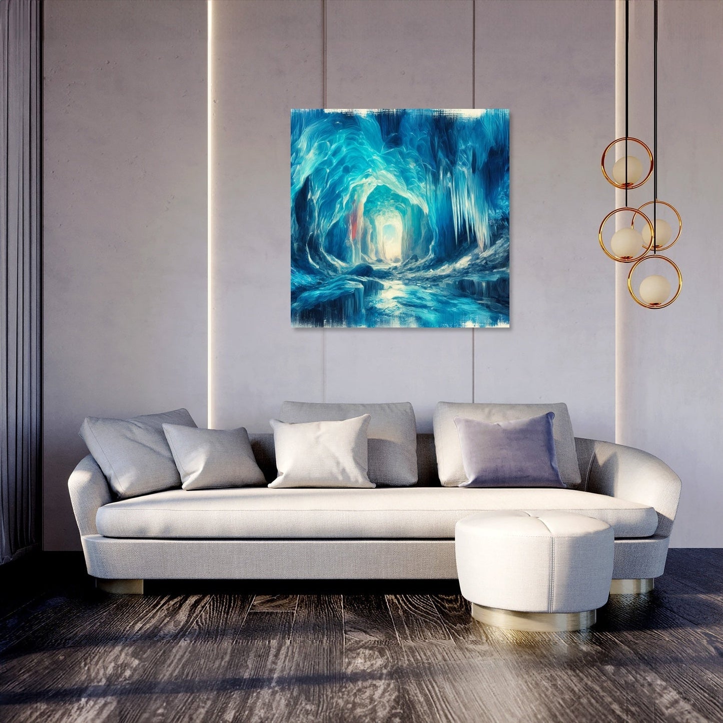 Ice Cave Wonders Canvas