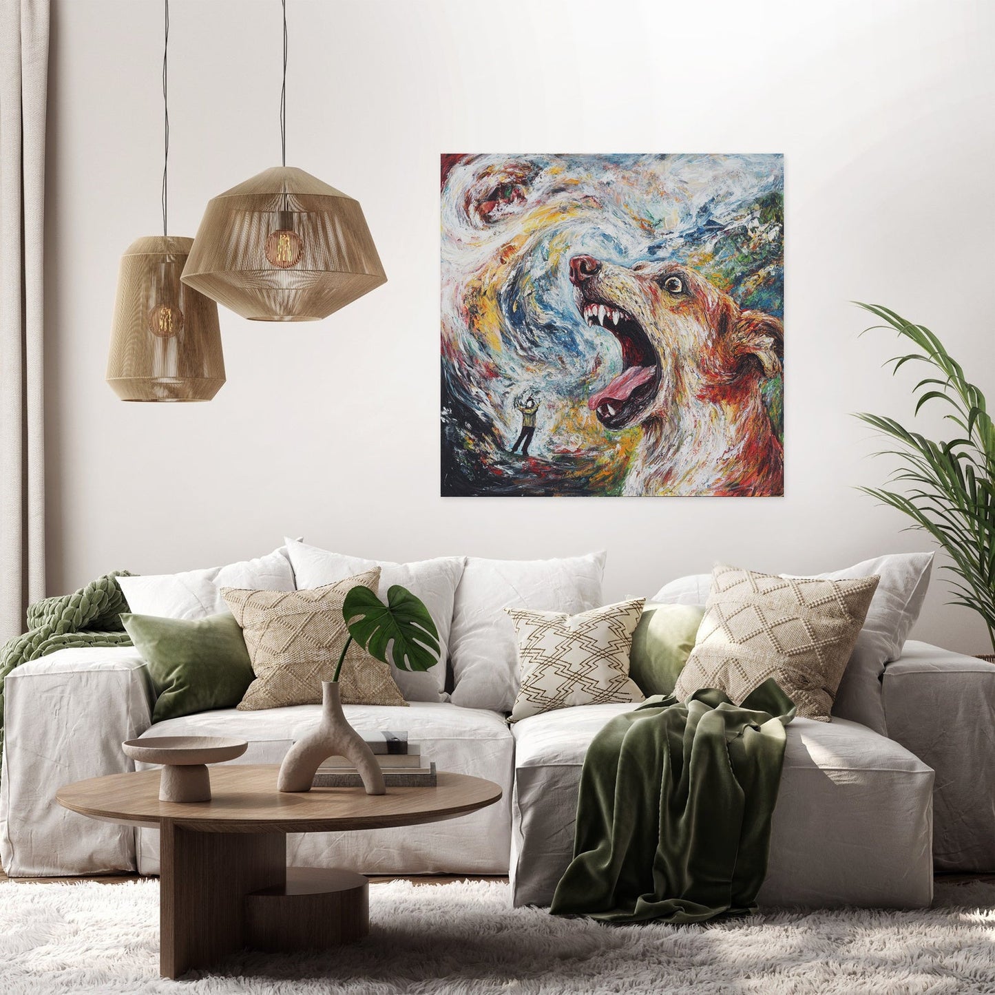 Barking Dog Canvas