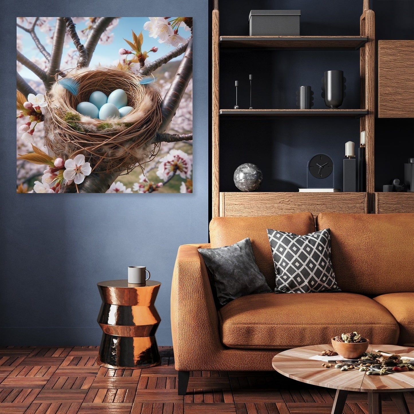 Cherry Blossom Nest Canvas