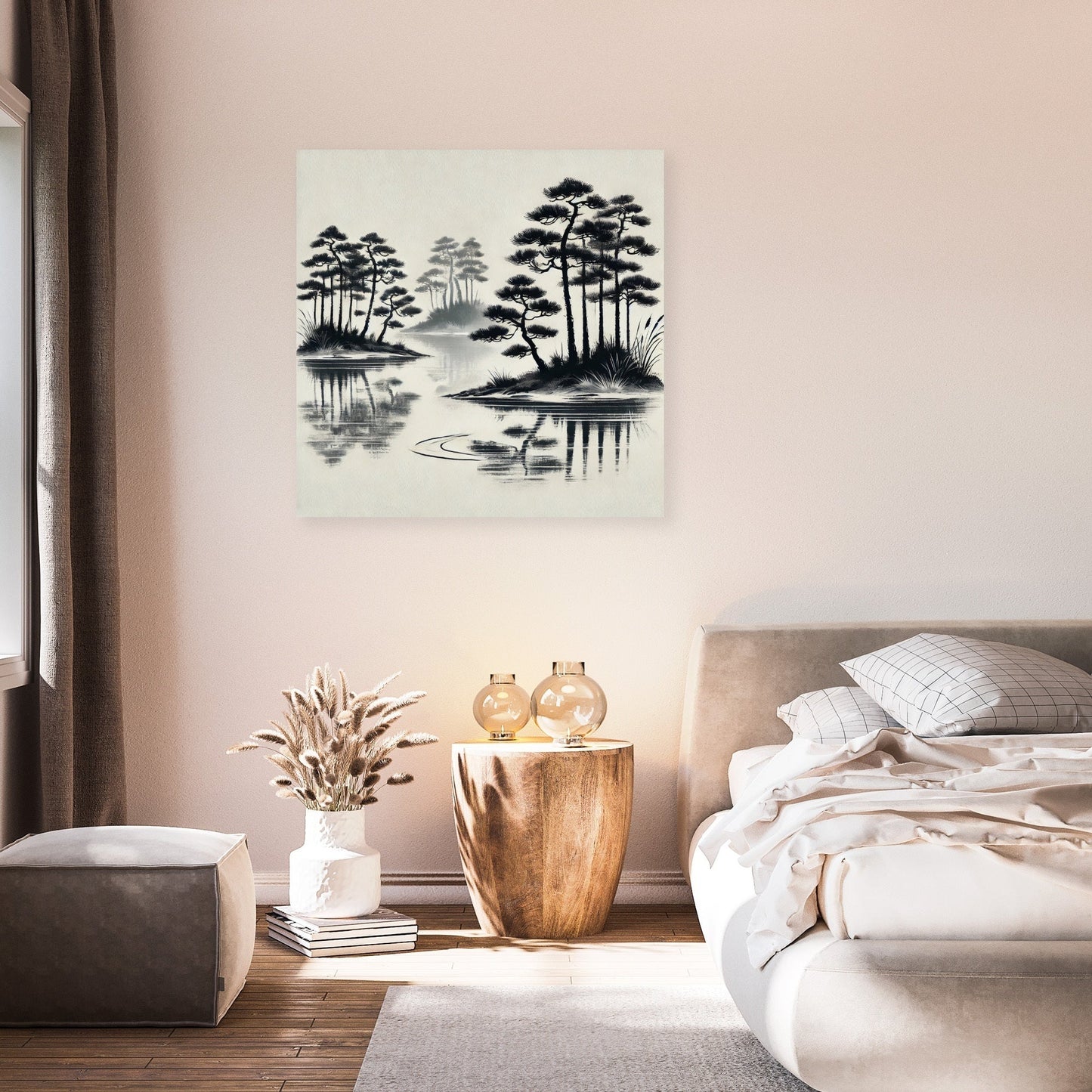 Sumi-e Tranquility Canvas