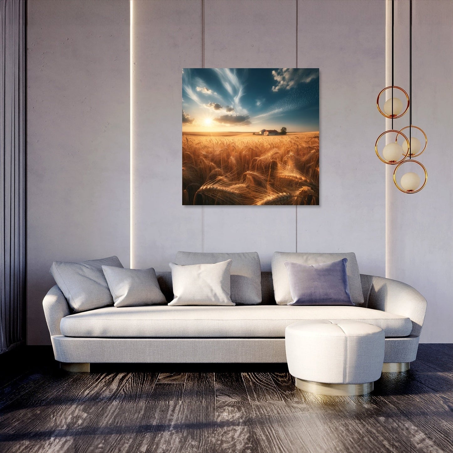 Golden Wheat Fields Canvas