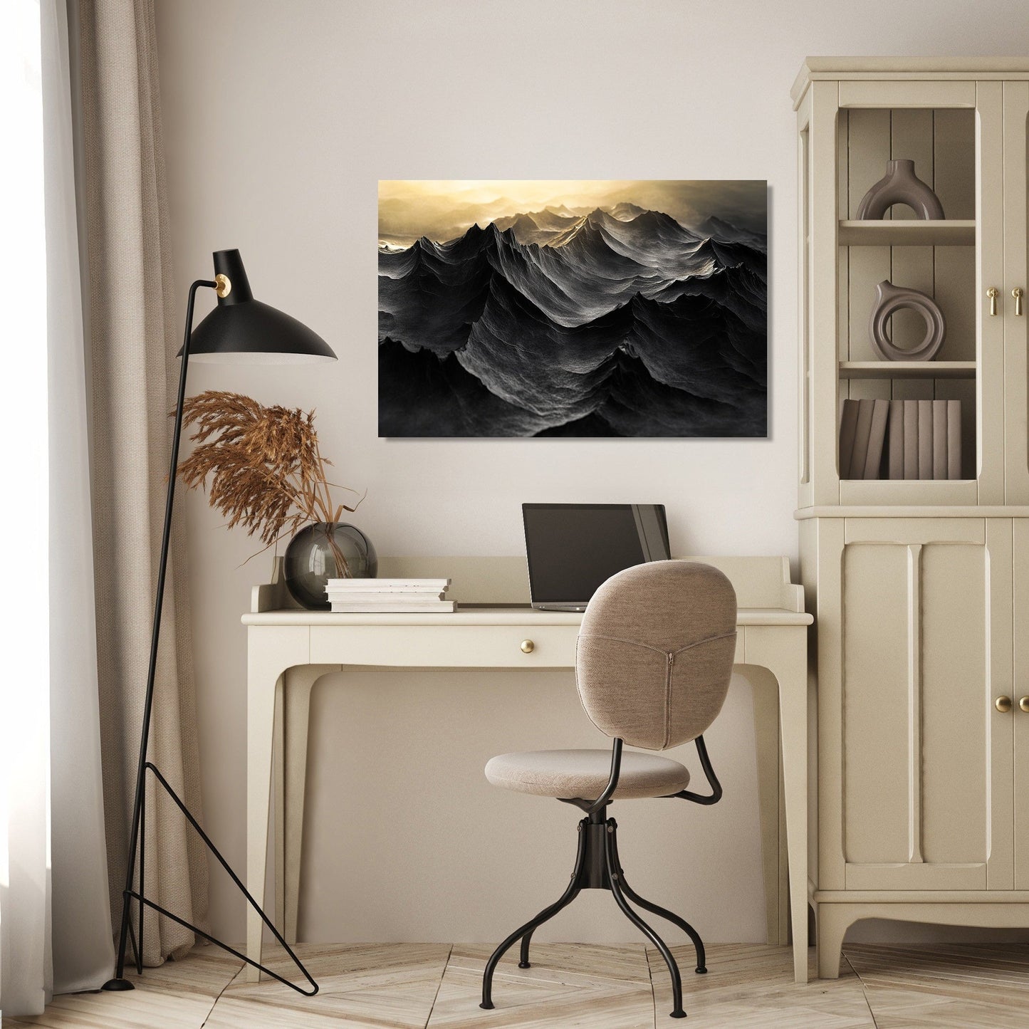 Golden Dawn Peaks Canvas