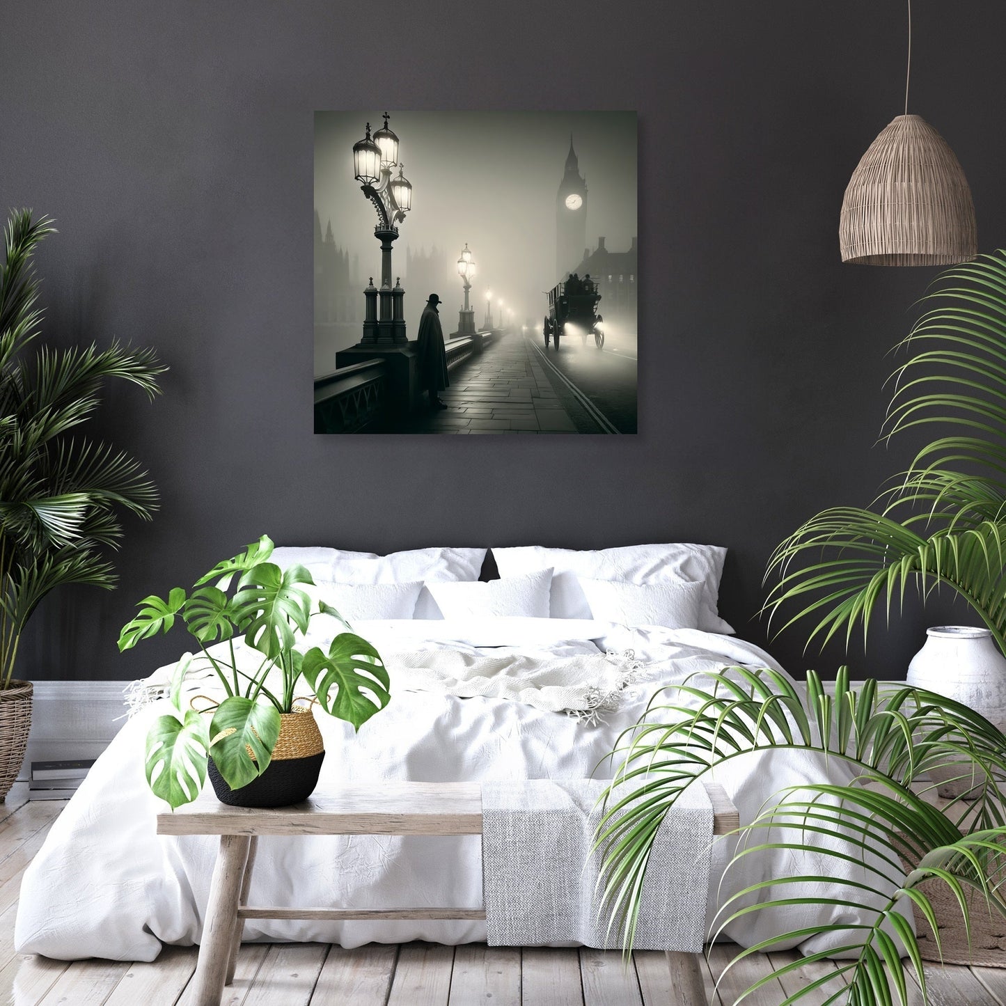 Misty Dawn on Westminster Canvas