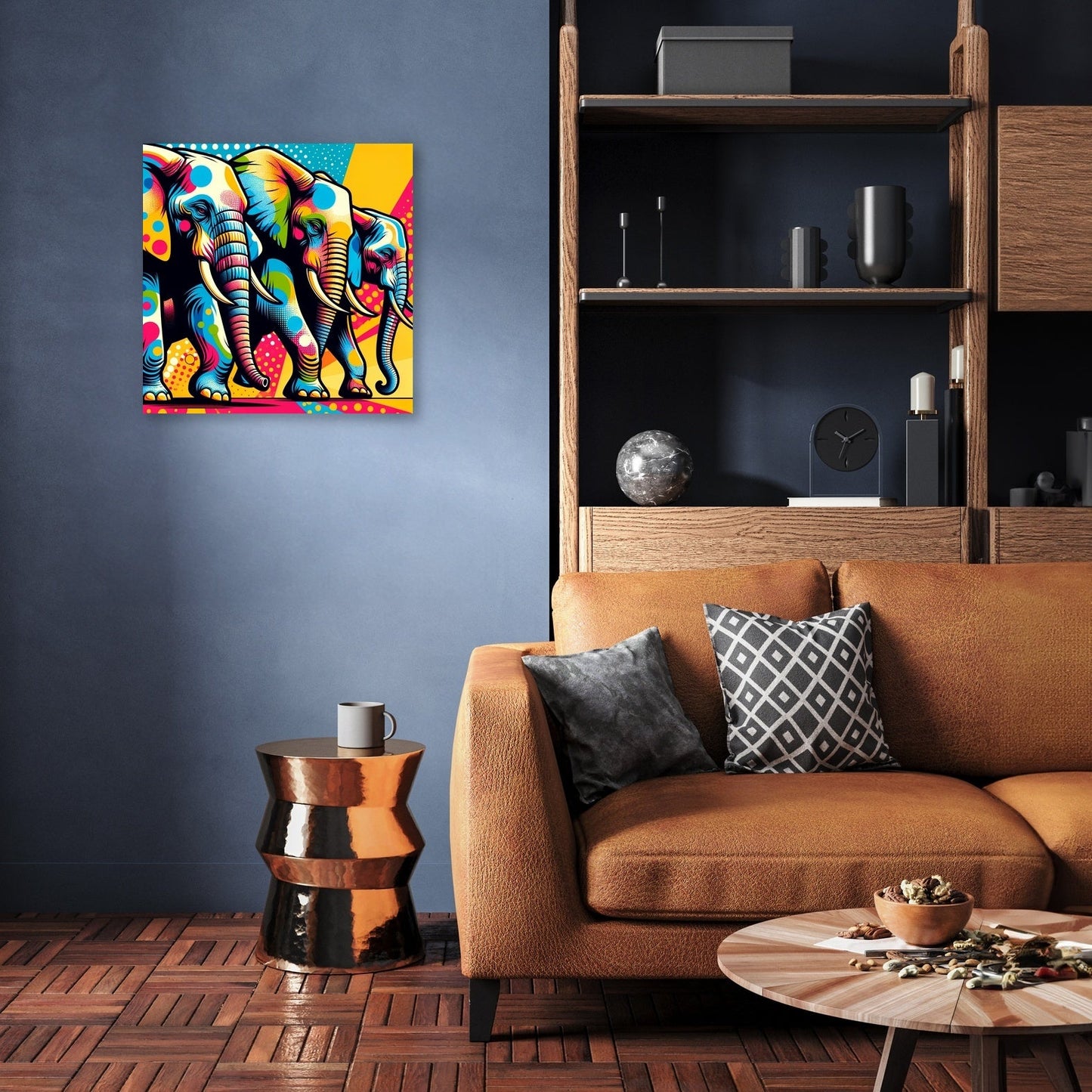 Elephant Pop Art Spectacle Canvas