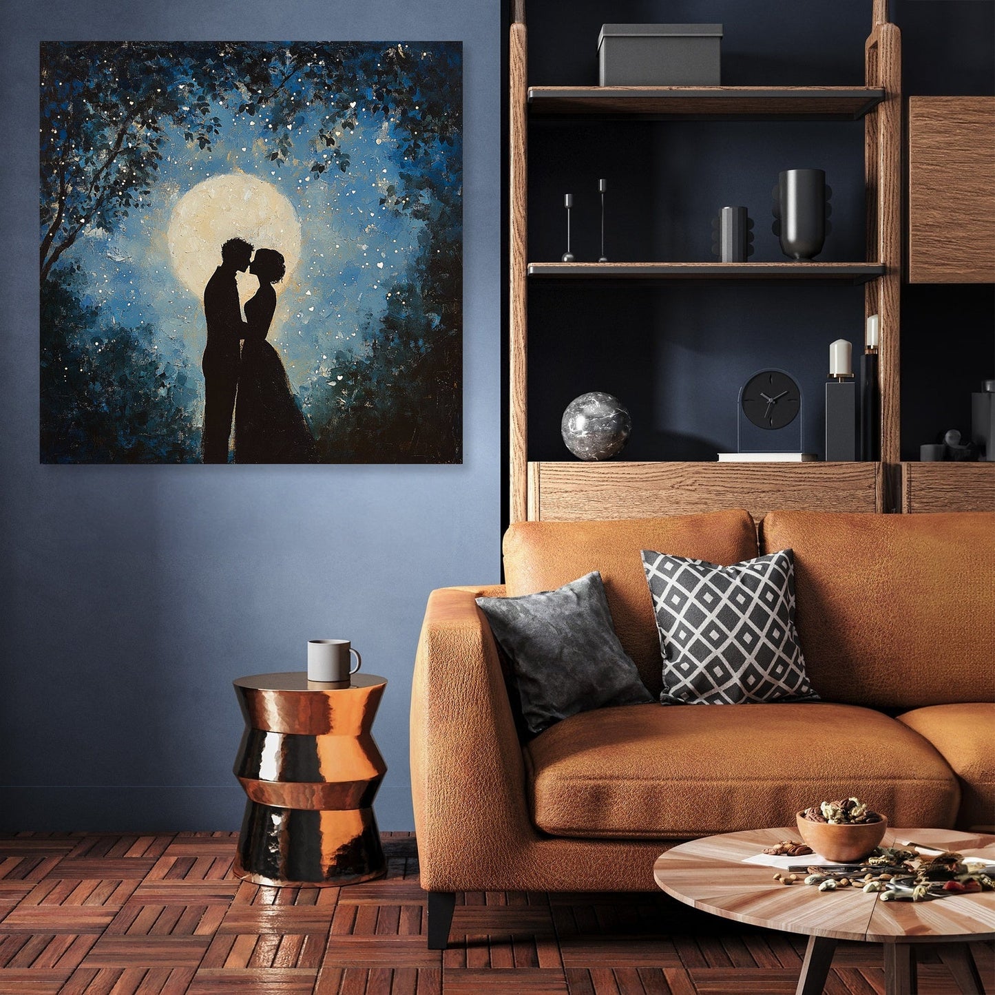 Star-Kissed Affection Canvas