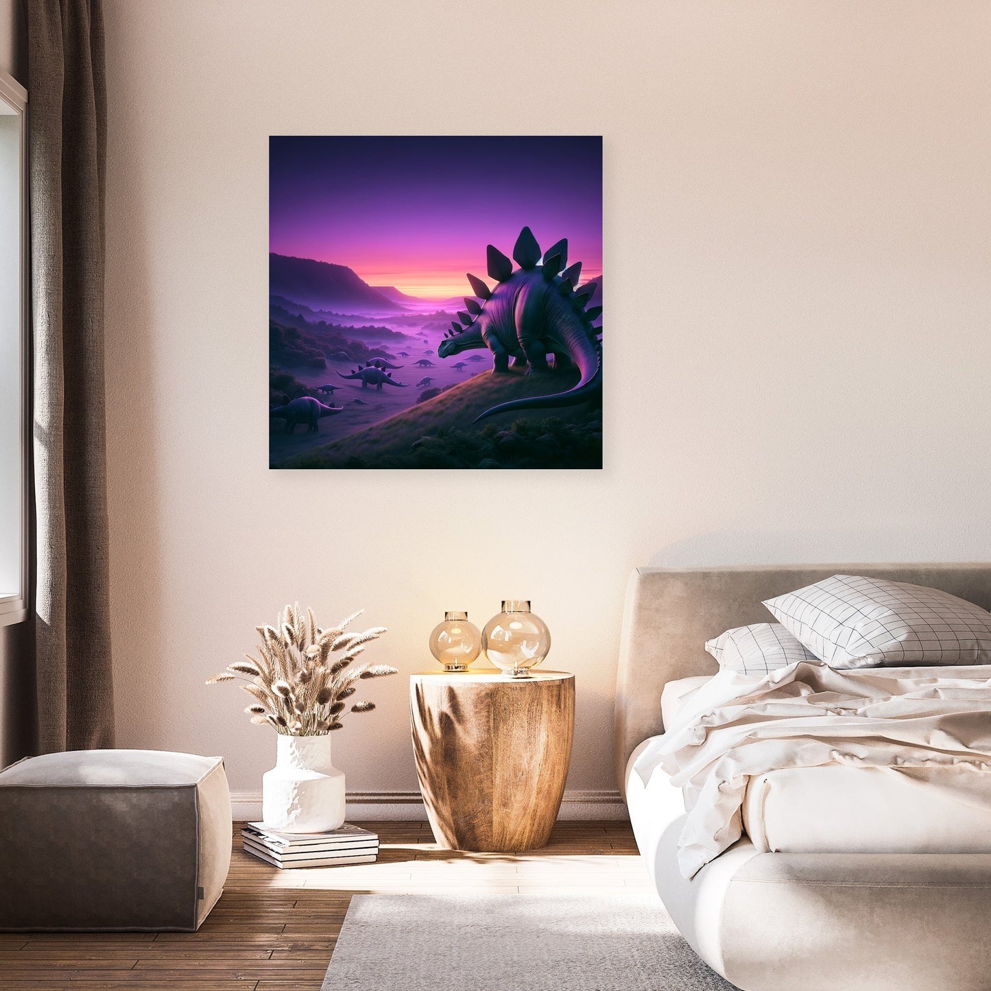 Twilight Valley Stegosaurus Canvas