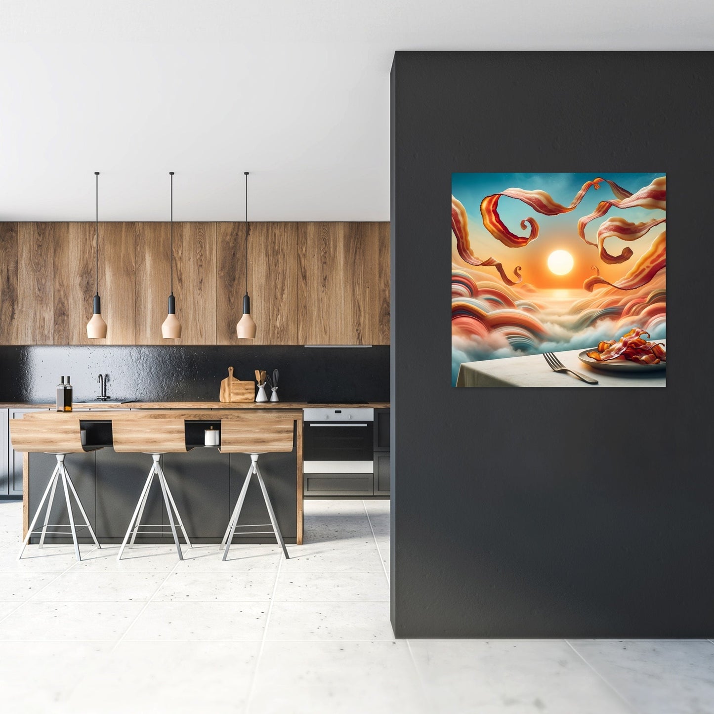 Sunrise Bacon Symphony Canvas