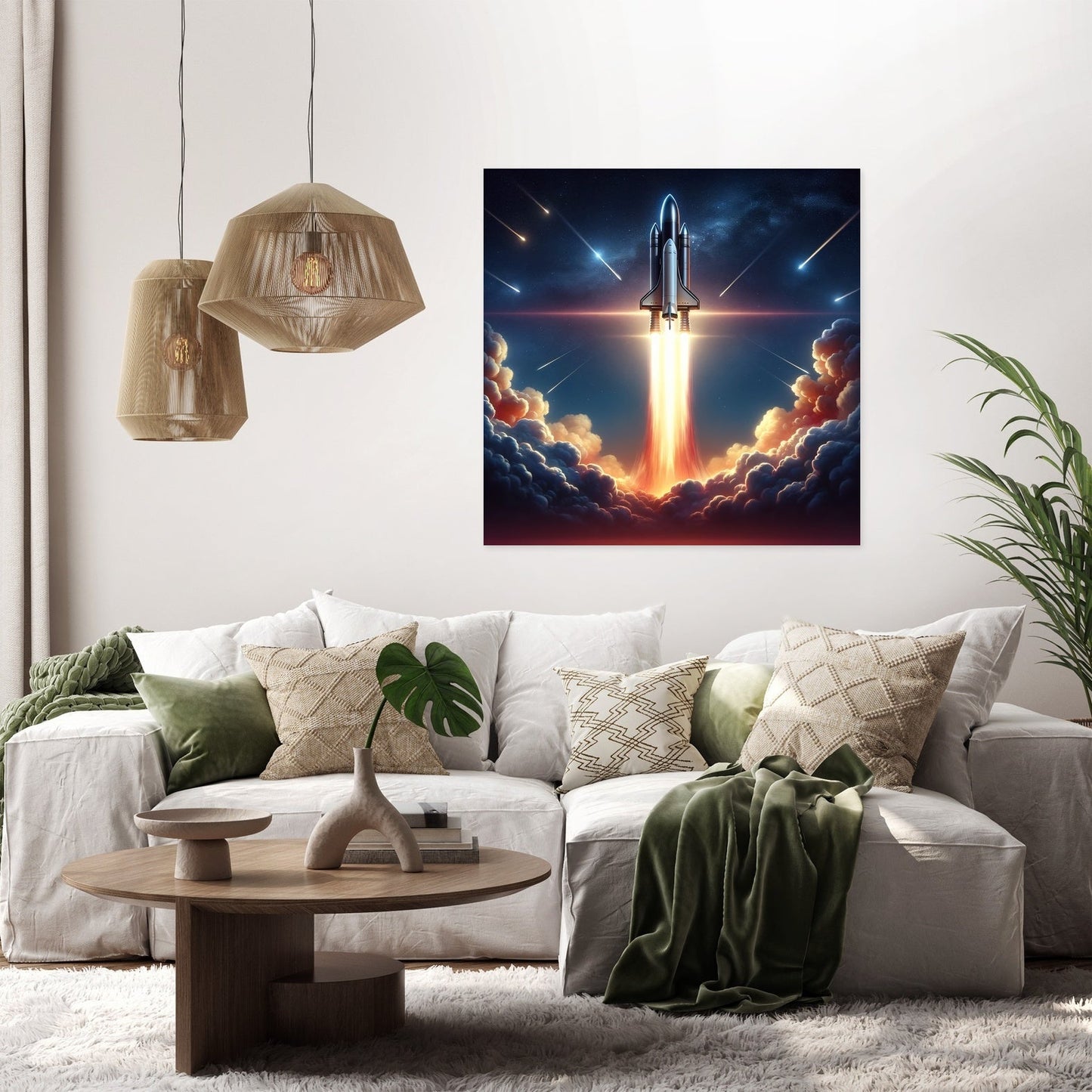Rocket Liftoff Canvas