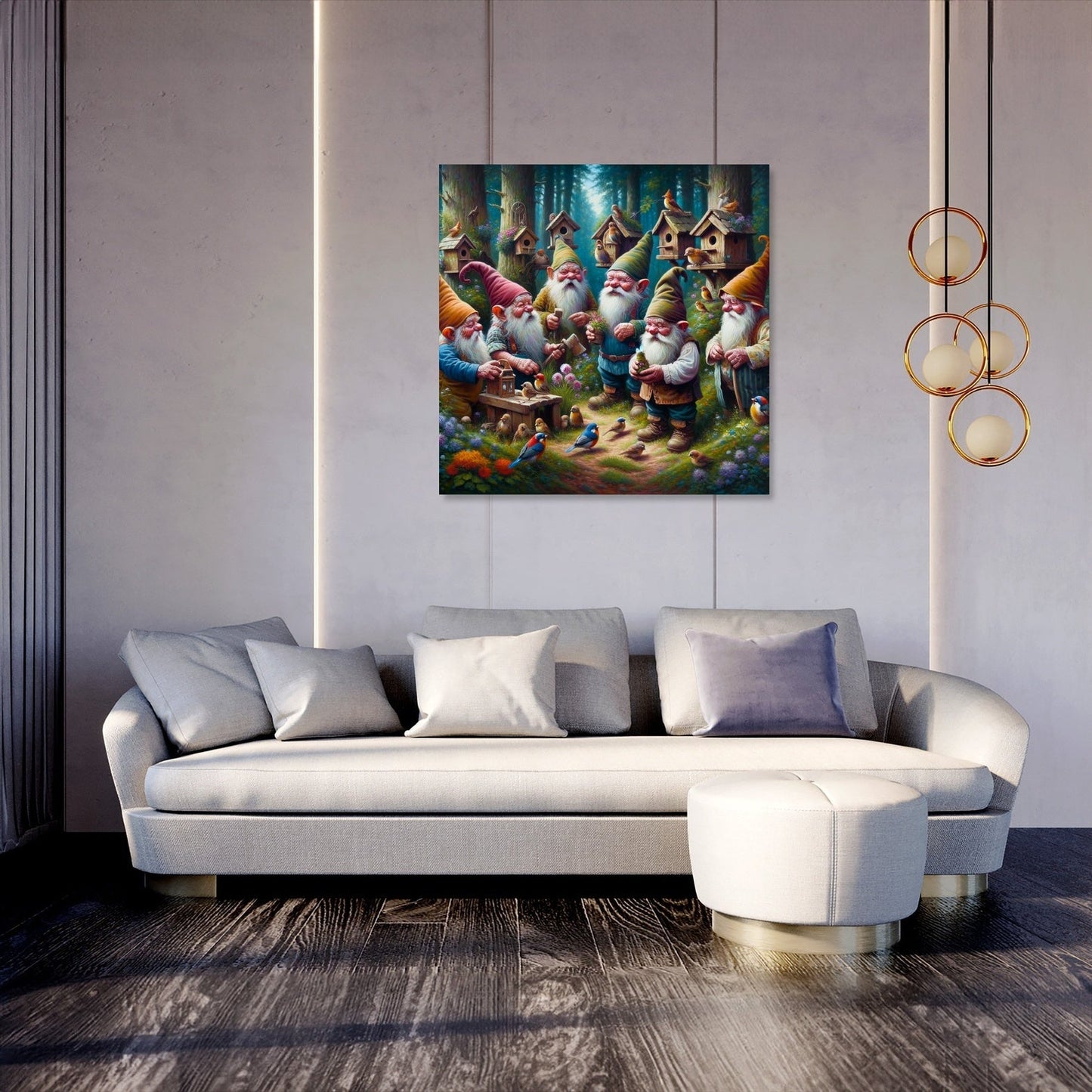 Enchanted Woodland Gnomes Canvas