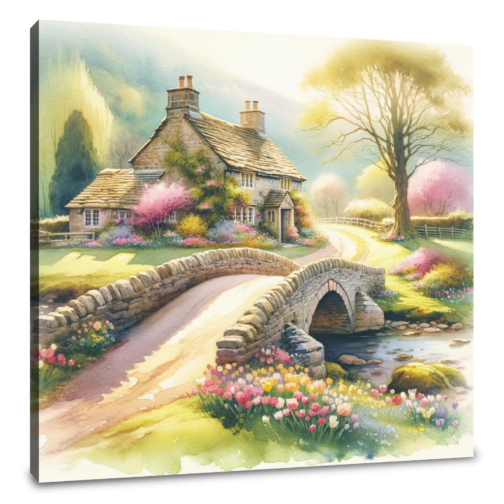 Springtime Stonebridge Retreat Canvas