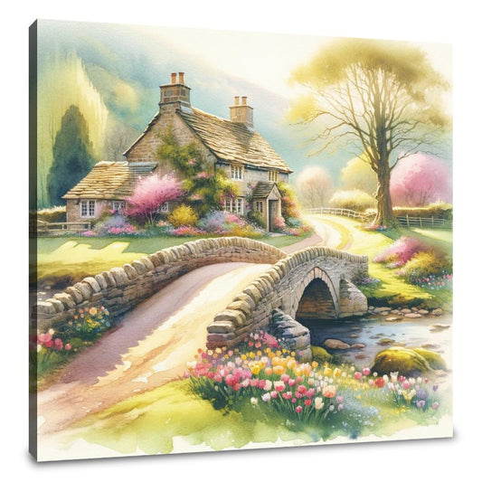 Springtime Stonebridge Retreat Canvas