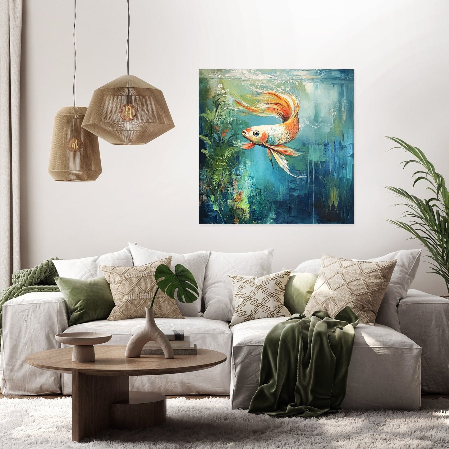Graceful Currents Canvas