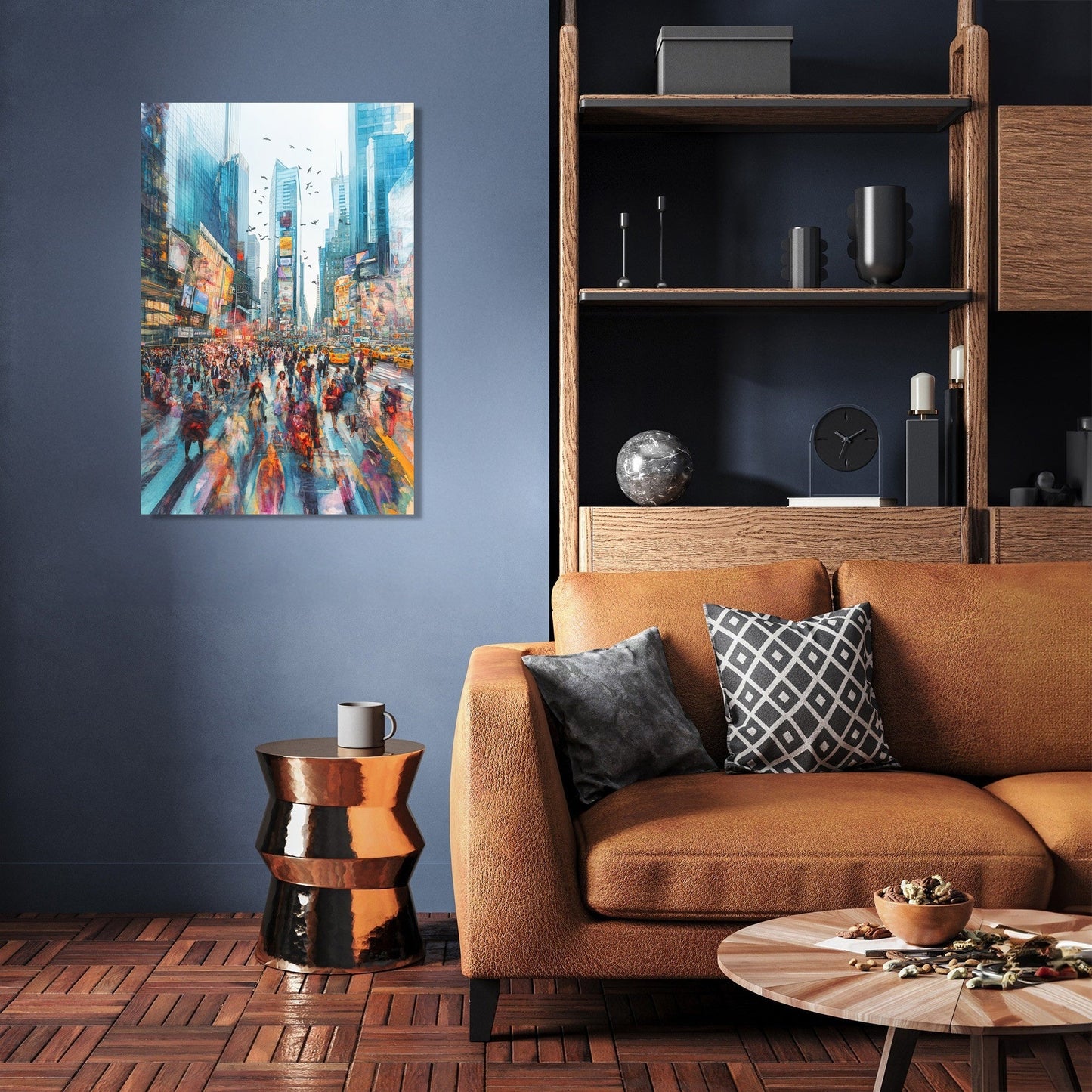 Lively Urban Dreamscape Canvas