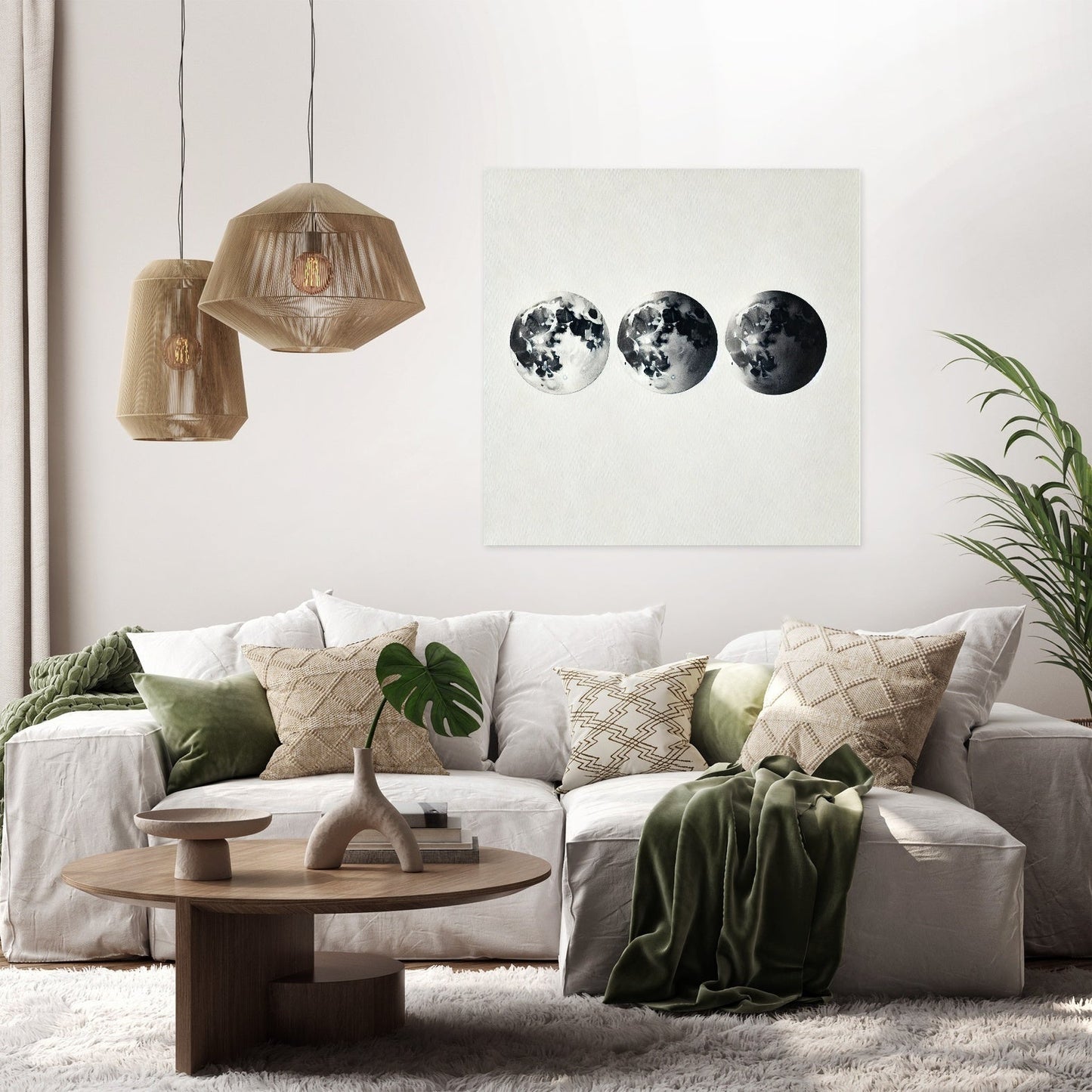 Lunar Phases Canvas
