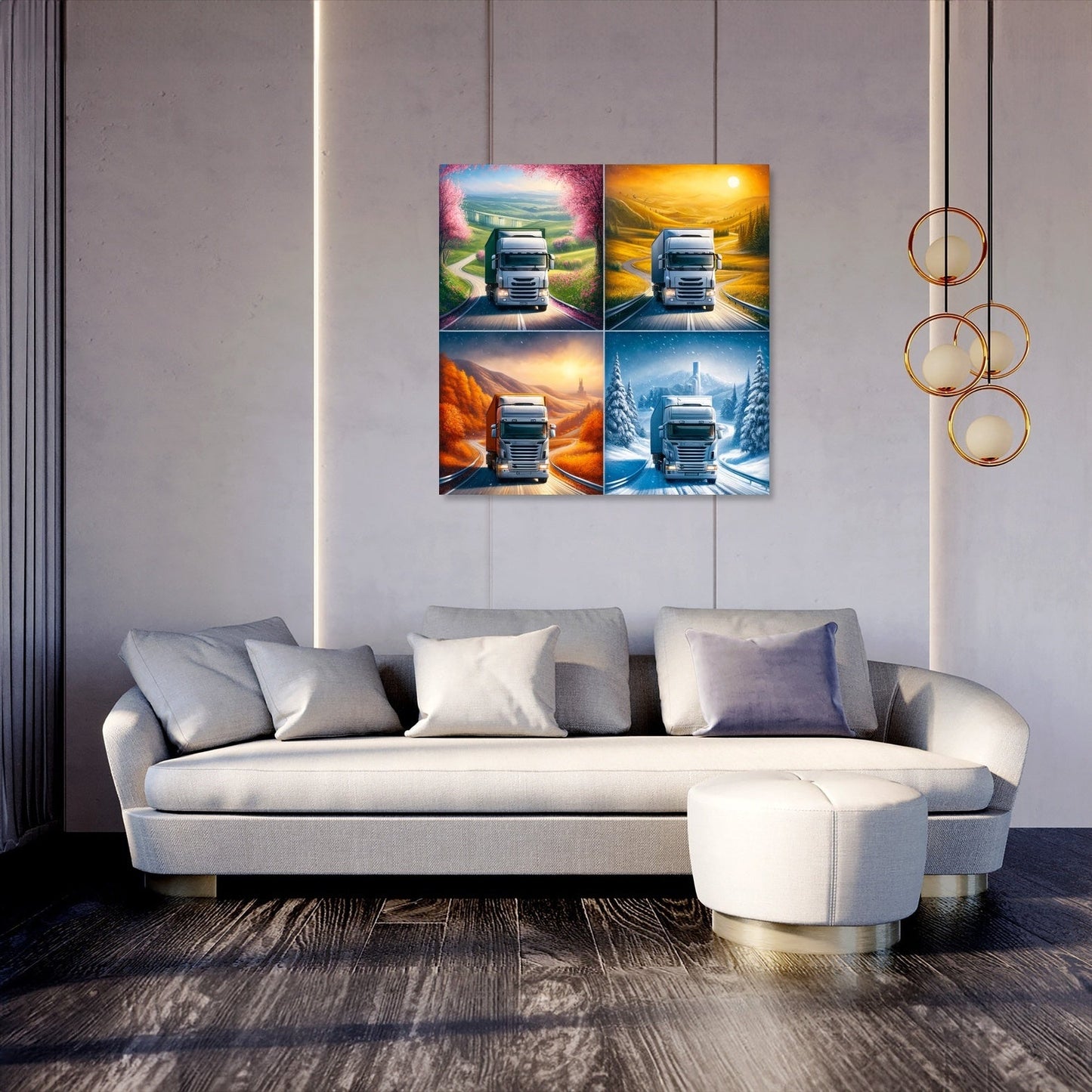 Seasons of the Road Canvas