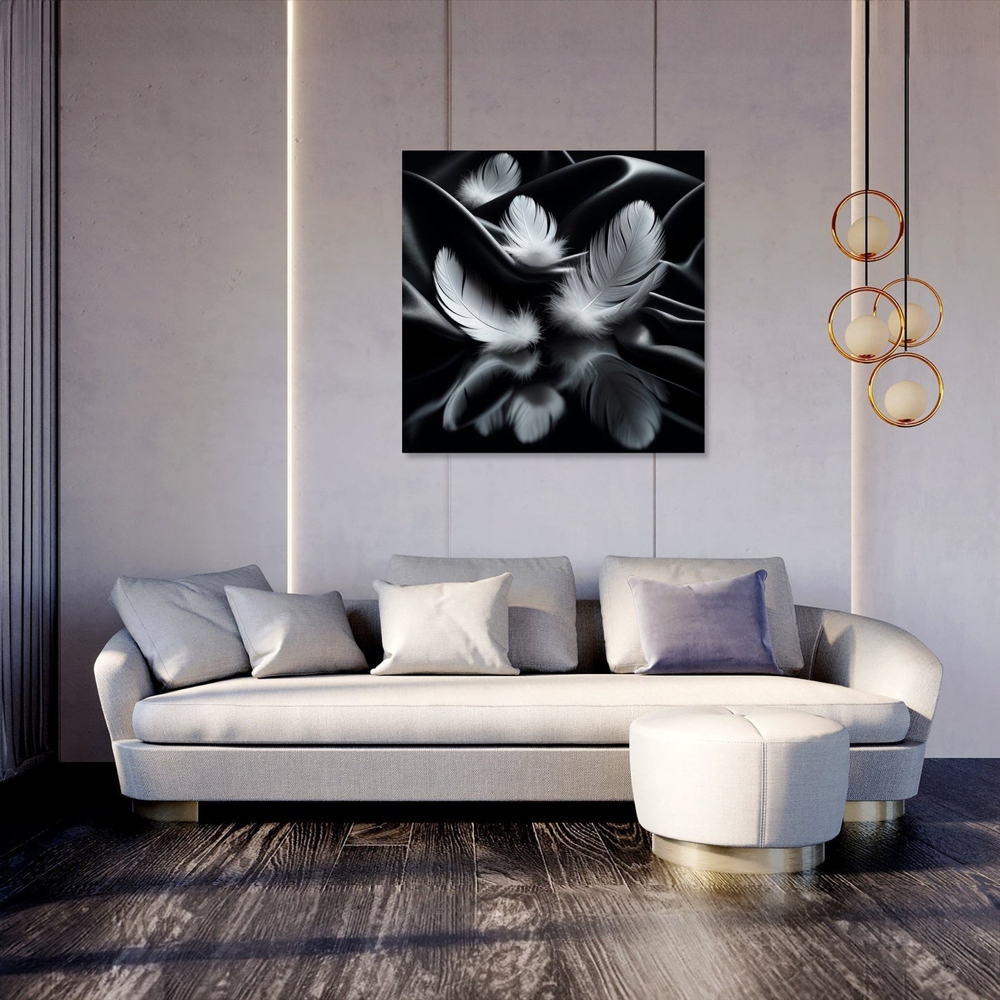 Silken Feathers Canvas