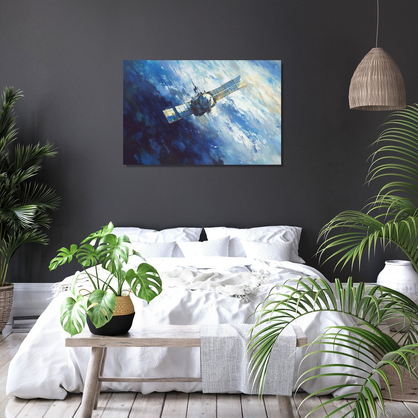 Satellite Starlight Canvas